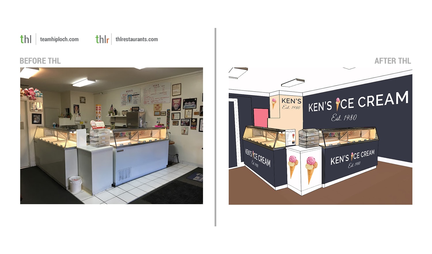 Ken's Ice Cream Interior Branding | Team Hiploch Blogs